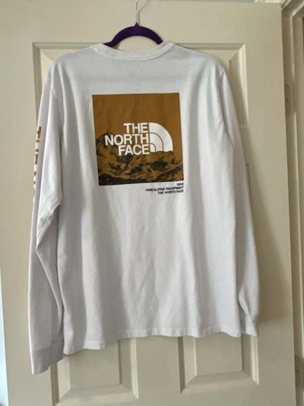 The North Face Men's Long Sleeve Graphic T-Shirt White Size L - Picture 4 of 10